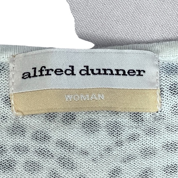 ALFRED DUNNER Woman Blue White Black Swirl Sequins Sweater Top Women's 2X - Picture 13 of 16